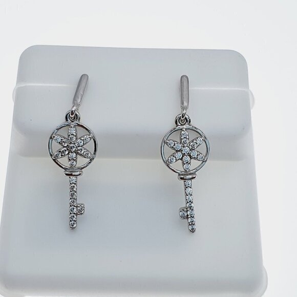 925 sterling silver luxury CZ earrings for women/girls, Best for gRJUS215 - Picture 3 of 11